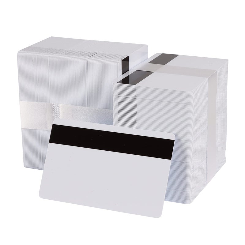 easyIDea Pack of 500 White CR80 PVC Cards with Hi-Co Magnetic Stripe | 30 Mil - Not Encoded - Image 1